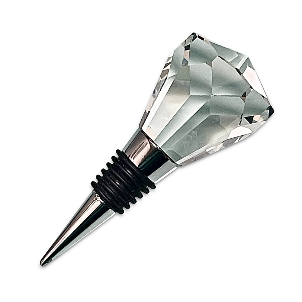 ❄️Sale❄️
 Crystal clear diamond shaped Wine bottle Stopper large